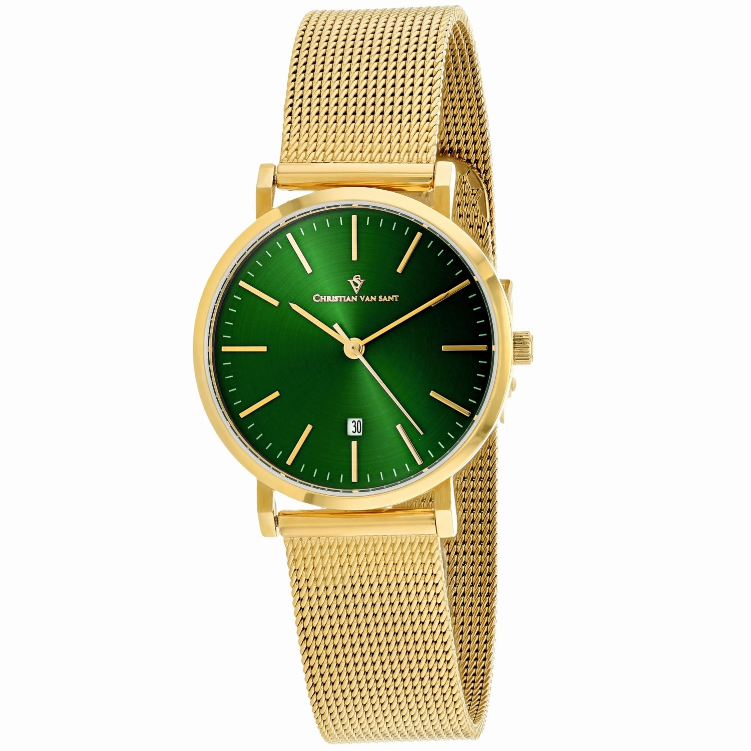 Christian Van Sant Women's Paradigm Green Dial Watch