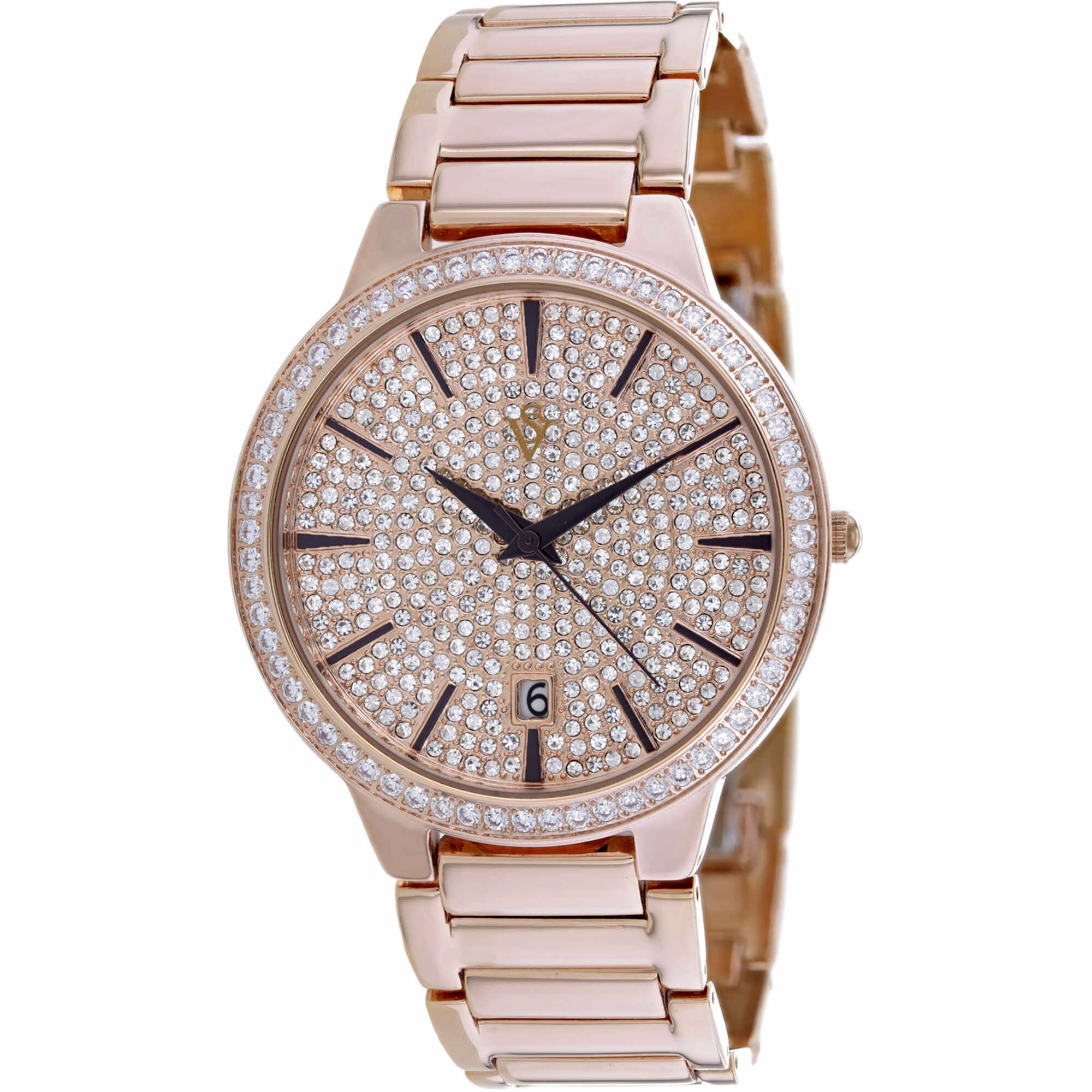 Christian Van Sant Women's Watch - Alessia Quartz Rose Gold Dial Bracelet | CV0294A