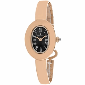 Christian Van Sant Women's Watch - Anora Quartz Black Dial Rose Gold Steel | CV4339