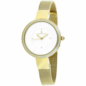 Christian Van Sant Women's Watch - Reign Silver Dial Yellow Gold Bracelet | CV0222
