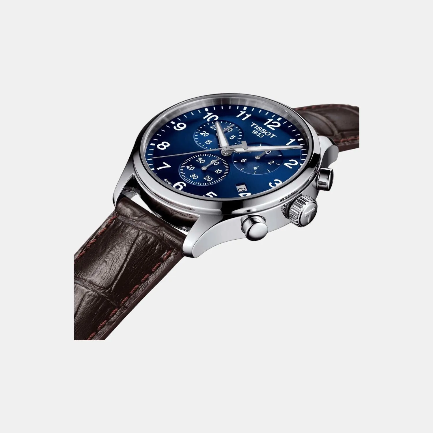 Chrono Xl Men Chronograph Leather Watch T1166171604700