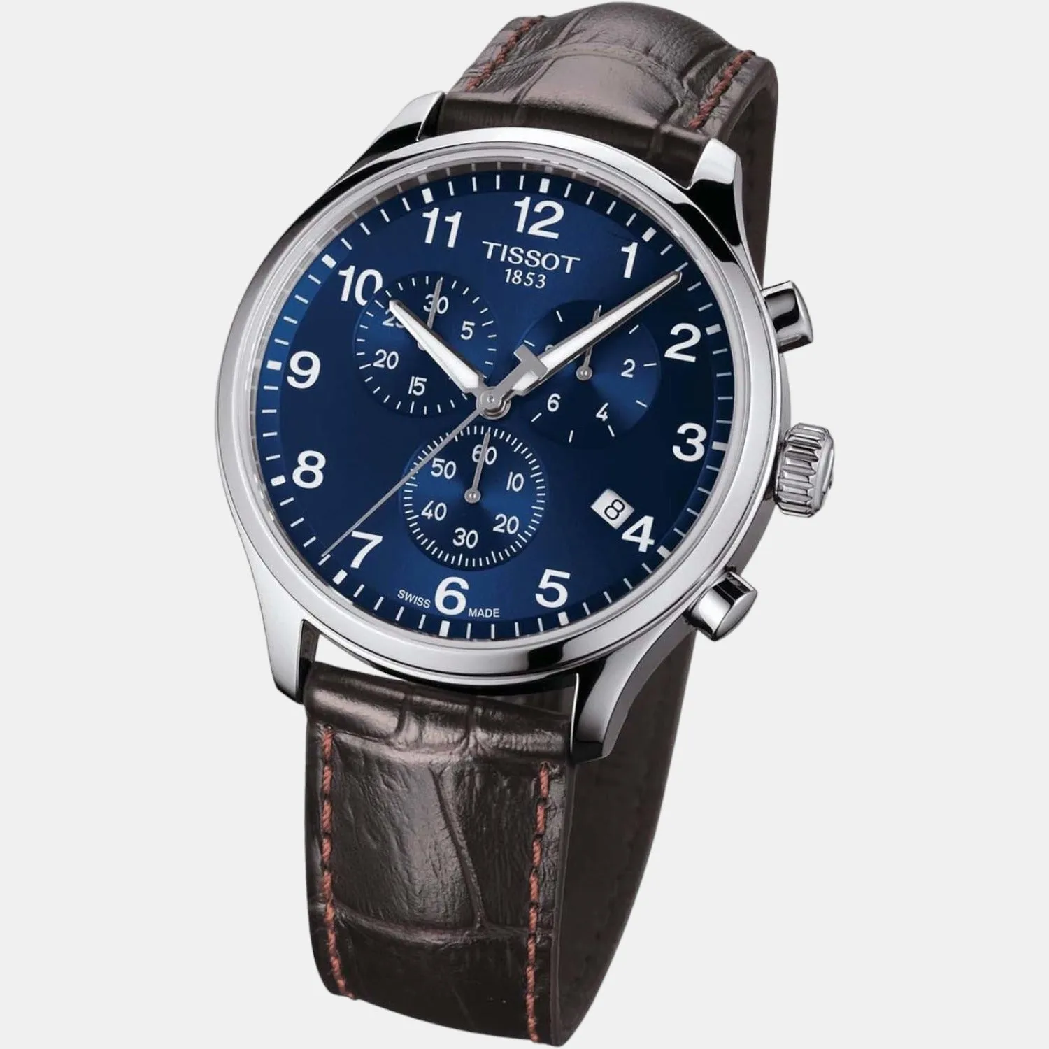 Chrono Xl Men Chronograph Leather Watch T1166171604700