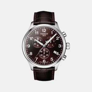 Chrono Xl Men Leather Watch T1166171629700