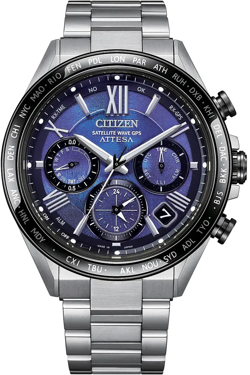 Citizen Attesa Satellite Wave GPS Unite With Blue Limited Edition Watch
