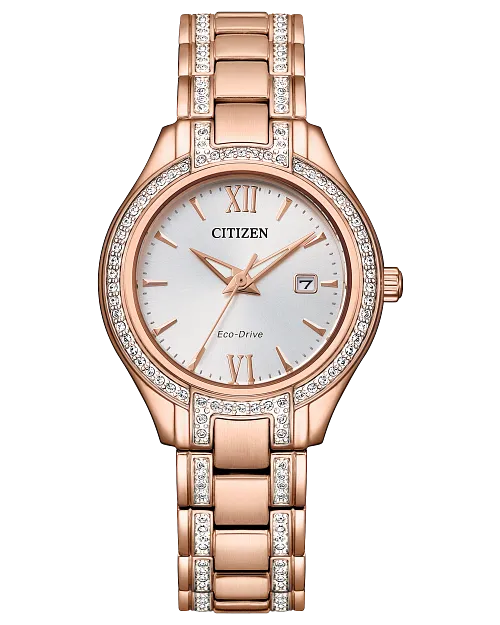 CITIZEN Ladies Eco-Drive Ring Silhouette Crystal Dress/Classic FE1233-52A