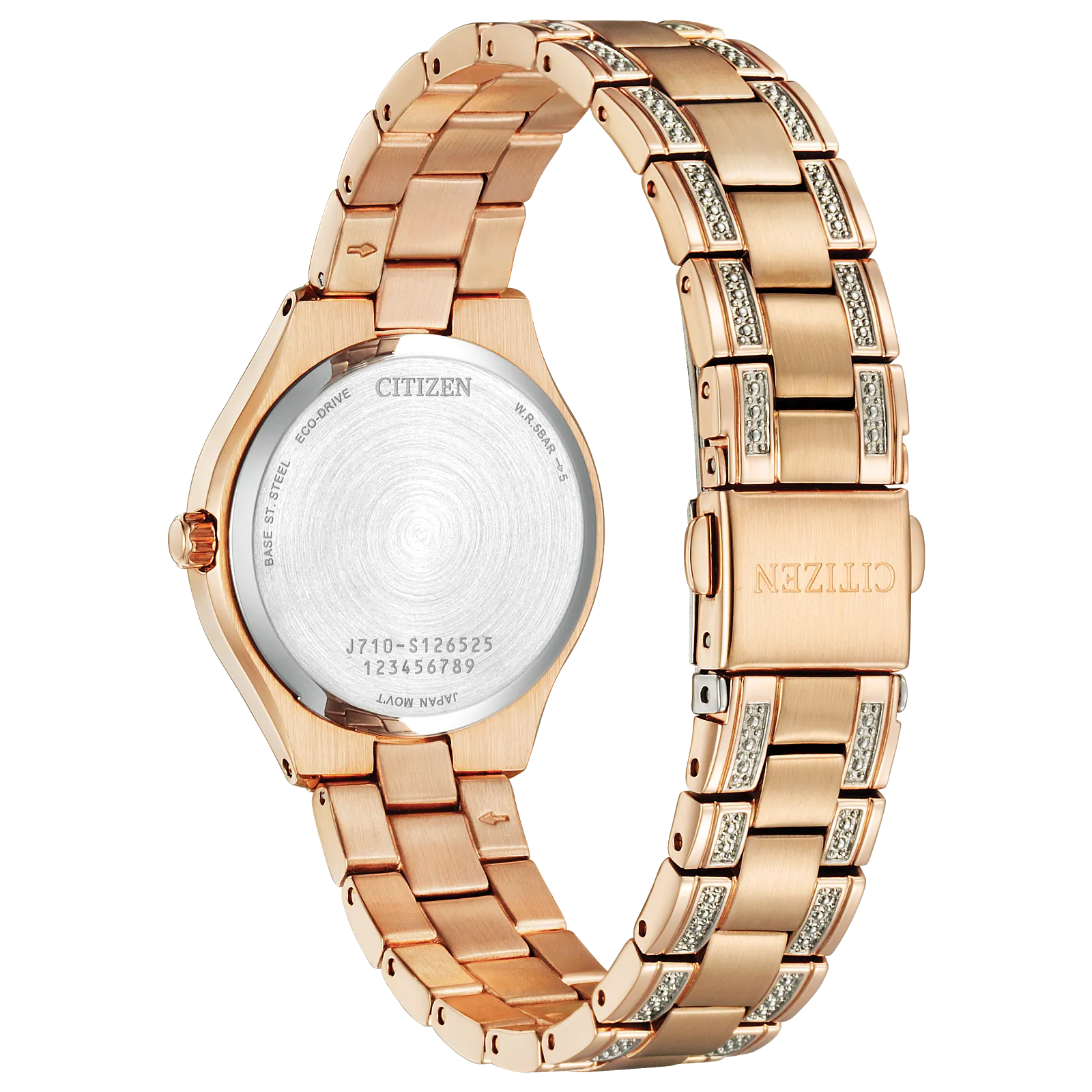CITIZEN Ladies Eco-Drive Ring Silhouette Crystal Dress/Classic FE1233-52A