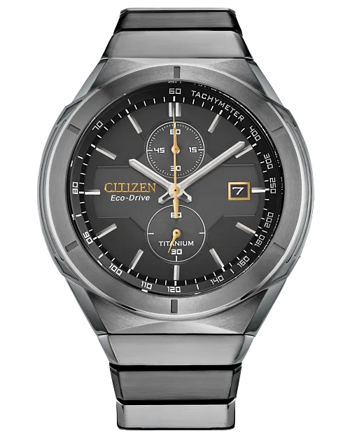 CITIZEN Mens Eco-Drive Armor Super Titanium CA7058-55E