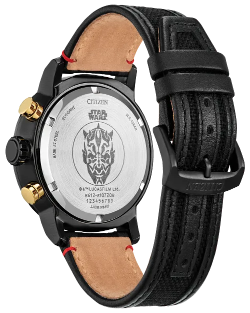 CITIZEN Mens Eco-Drive Darth Maul Star Wars Classic Characters CA0766-02W