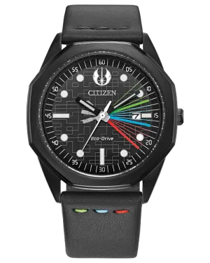 CITIZEN Mens Eco-Drive Jedi Master Star Wars Classic BM7498-00W