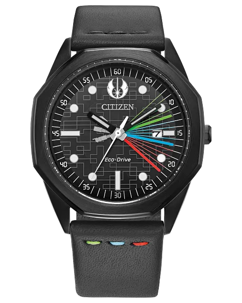 CITIZEN Mens Eco-Drive Jedi Master Star Wars Classic BM7498-00W