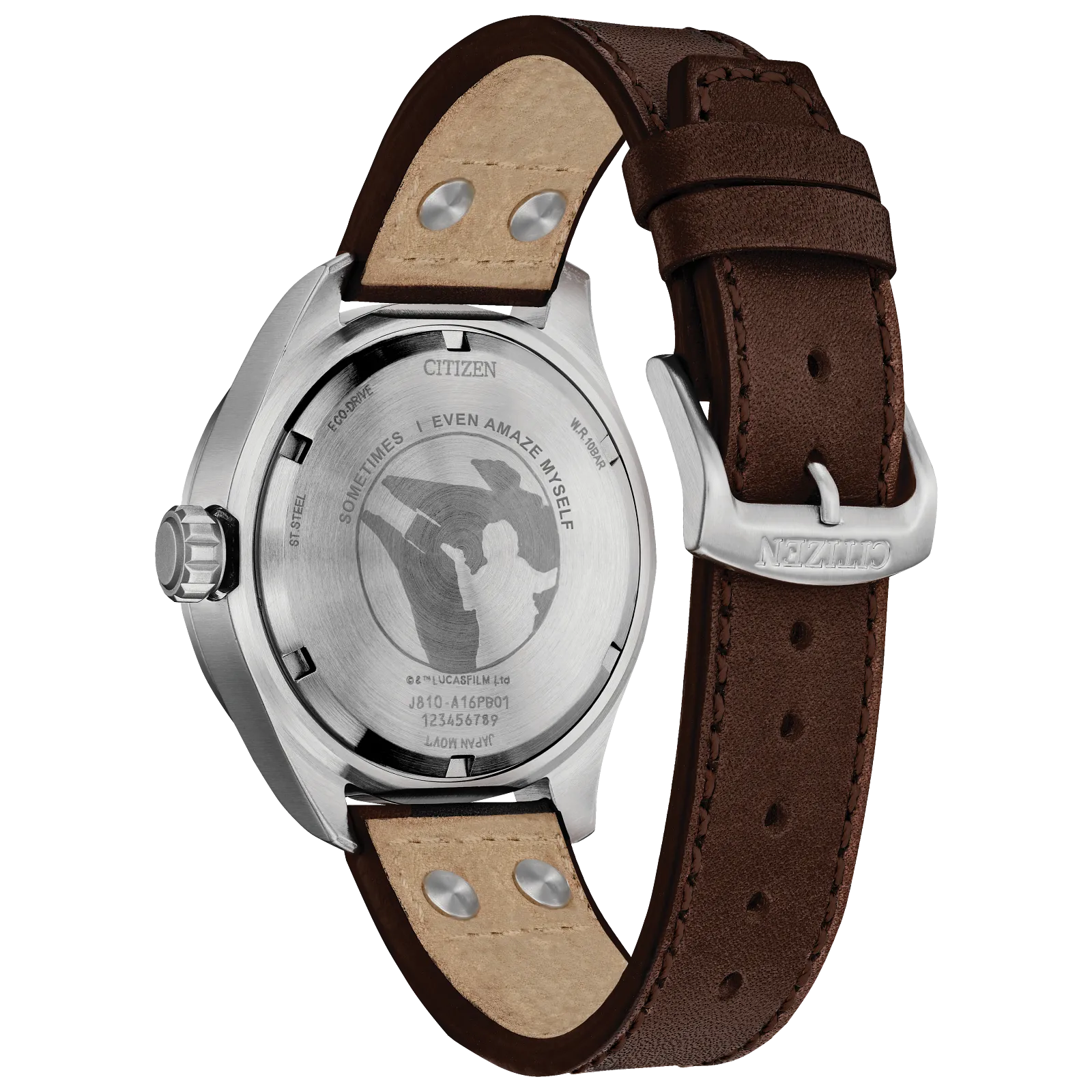 CITIZEN Mens Eco-Drive Ring Han Solo Star Wars Classic Characters AW5009-03W