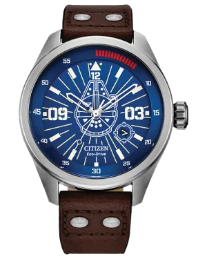 CITIZEN Mens Eco-Drive Ring Han Solo Star Wars Classic Characters AW5009-03W