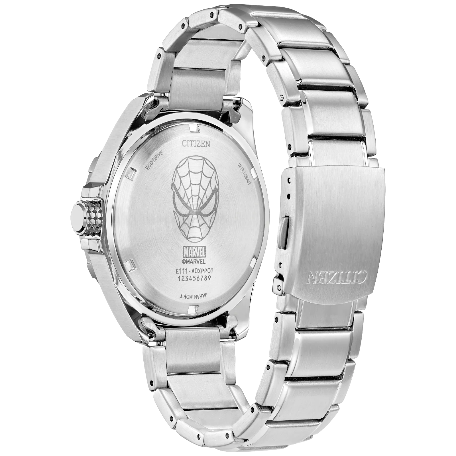 CITIZEN Mens Eco-Drive Ring Spider-Man Marvel Classic Avengers BM7610-52W