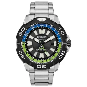 Citizen Men's Eco-Drive Watch - Promaster GMT Silver Tone Bracelet | BJ7128-59G