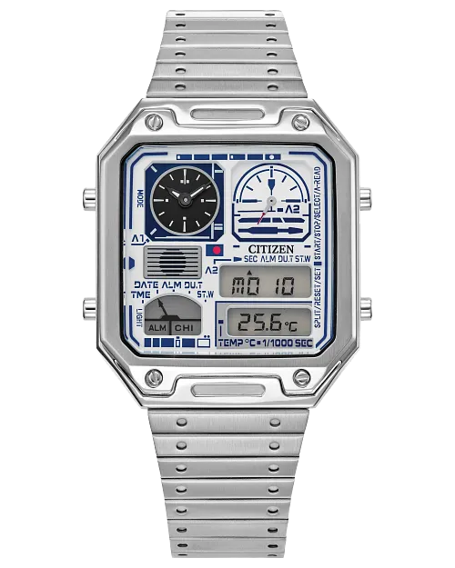 CITIZEN Mens Quartz R2-D2 Star Wars Classic Characters JG2121-54A