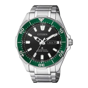 Citizen Men's Watch - Automatic Rotating Bezel Silver Titanium Bracelet | NY0071-81E
