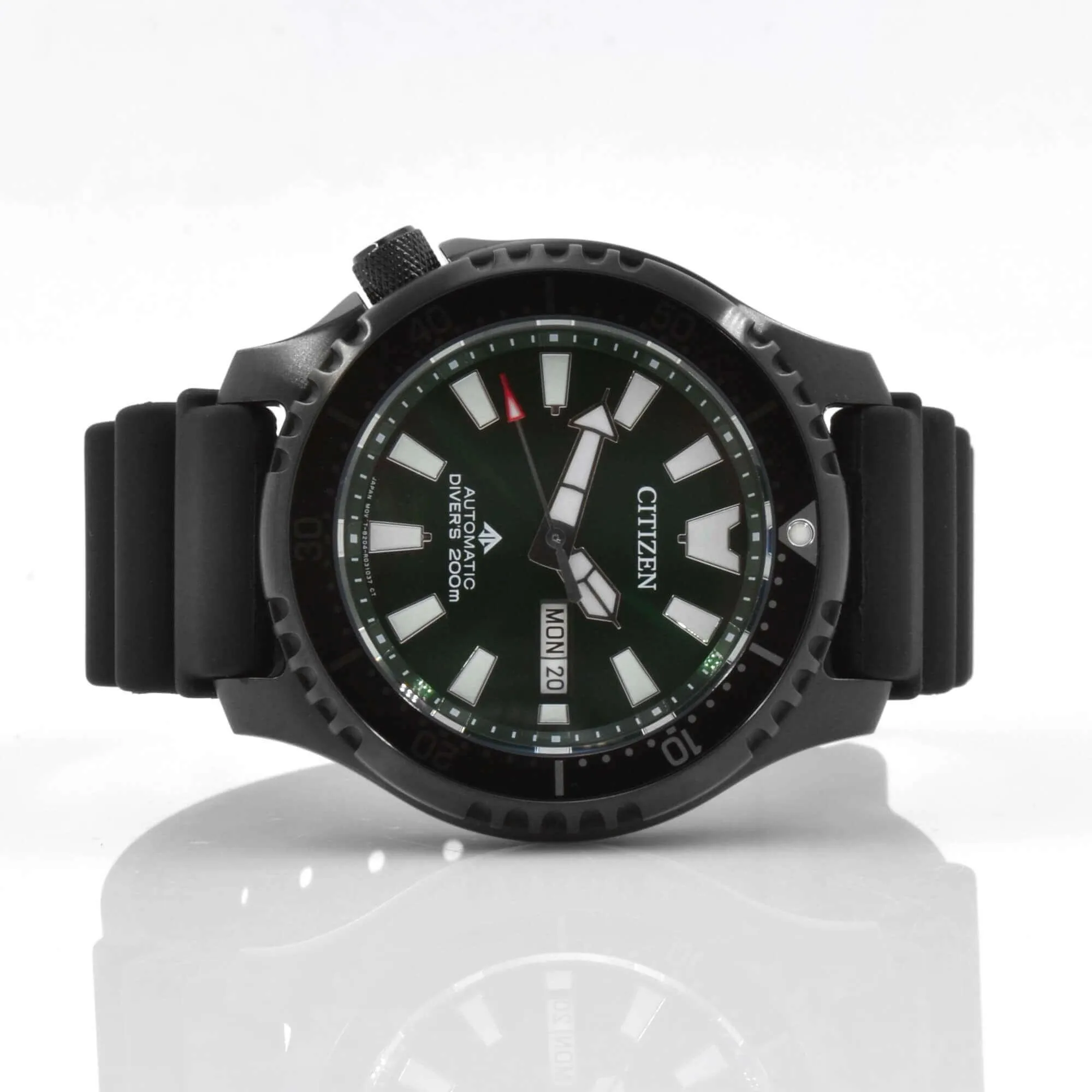 Citizen Men's Watch - Promaster Automatic Date Display Green Dial Strap | NY0155-07X