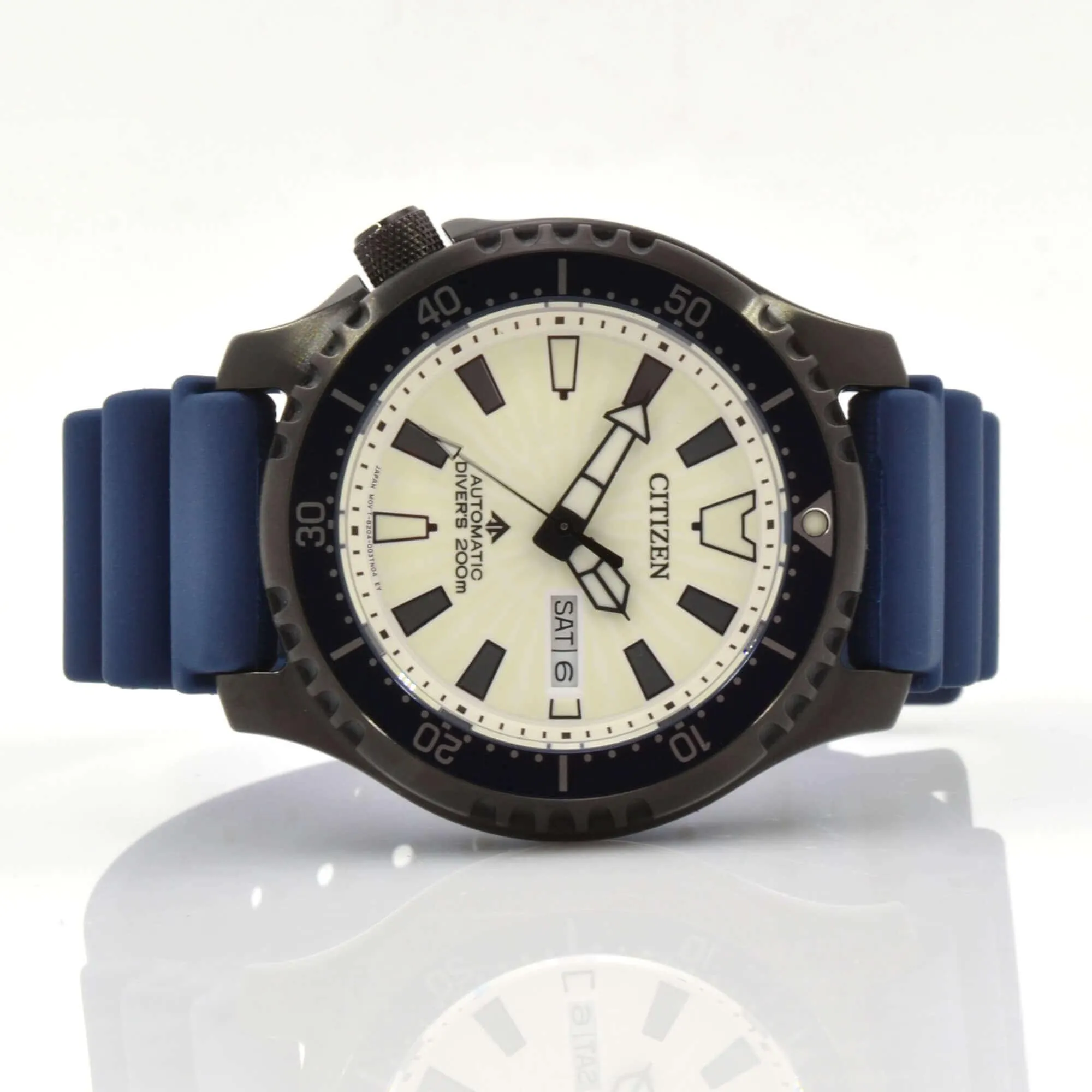 Citizen Men's Watch - Promaster Automatic Date Display White Dial Strap | NY0137-09A
