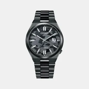 Citizen Tsuyosa Collection Men Automatic Black Dial Analog Stainless Steel Watch NJ0155-87E