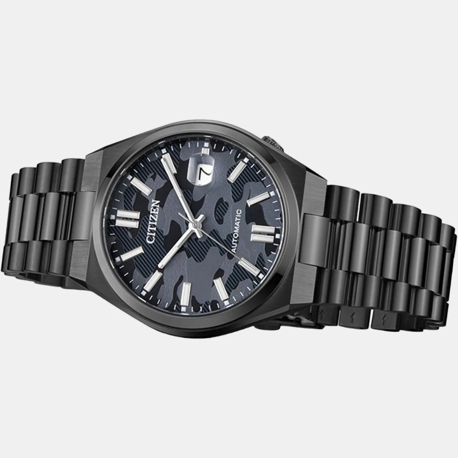 Citizen Tsuyosa Collection Men Automatic Black Dial Analog Stainless Steel Watch NJ0155-87E