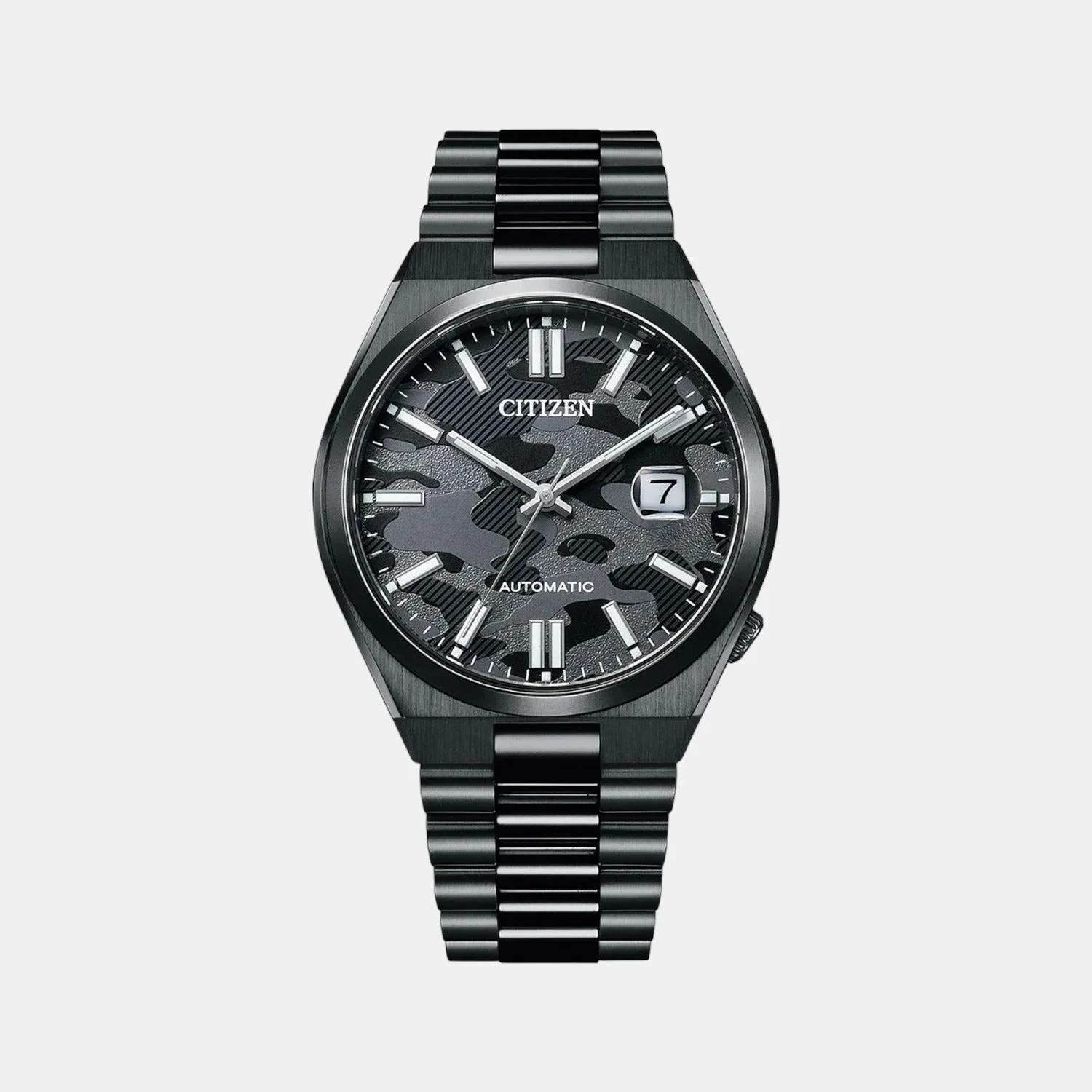 Citizen Tsuyosa Collection Men Automatic Black Dial Analog Stainless Steel Watch NJ0155-87E