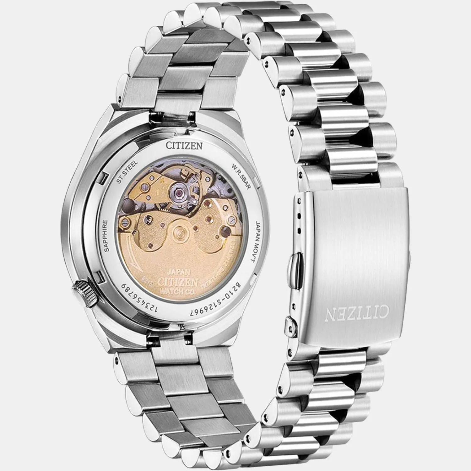 Citizen Tsuyosa Collection Men Automatic Blue Dial Analog Stainless Steel Watch NJ0151-88M