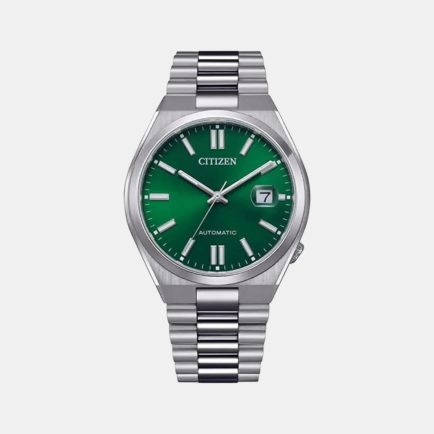 Citizen Tsuyosa Collection Men Automatic Green Dial Analog Stainless Steel Watch NJ0150-81X