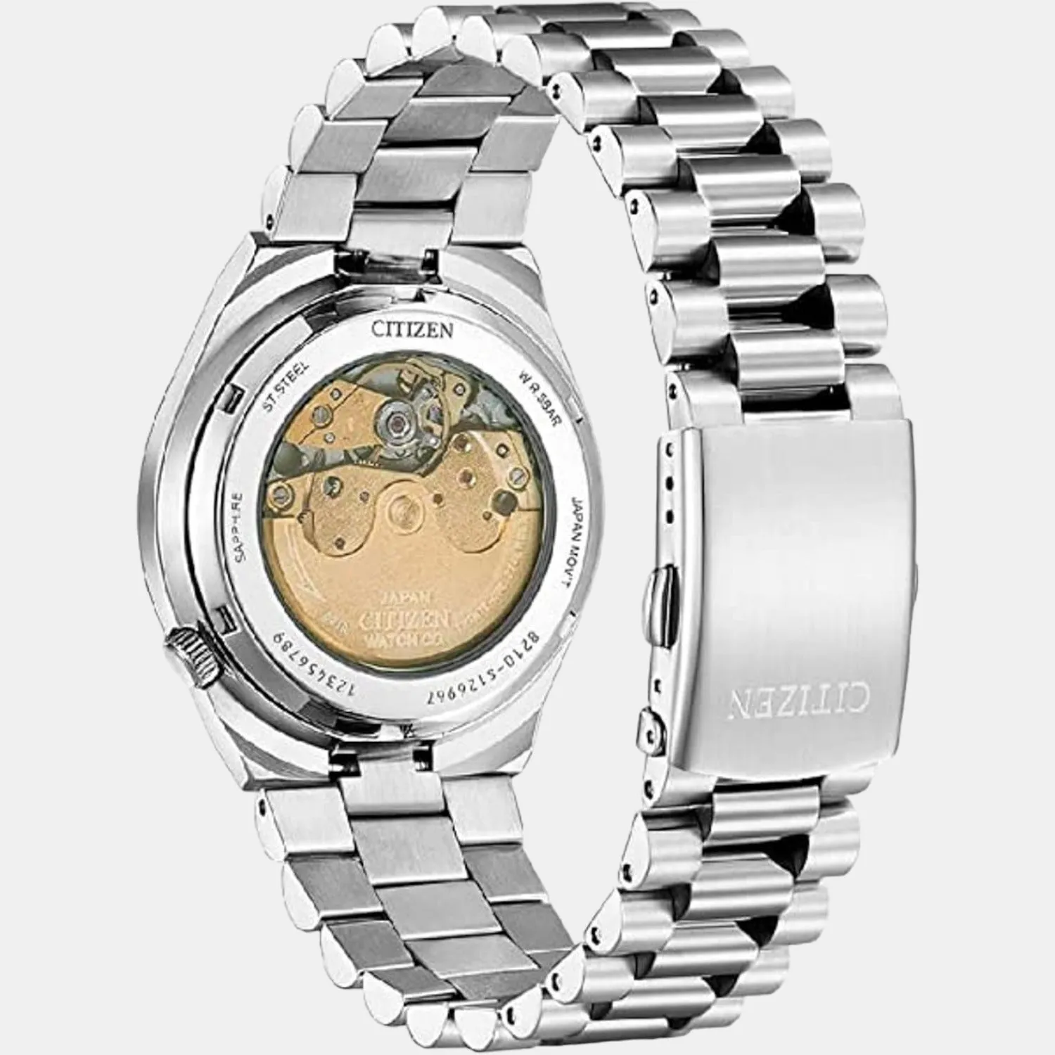 Citizen Tsuyosa Collection Men Automatic Green Dial Analog Stainless Steel Watch NJ0150-81X