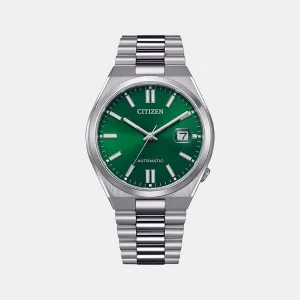 Citizen Tsuyosa Collection Men Automatic Green Dial Analog Stainless Steel Watch NJ0150-81X