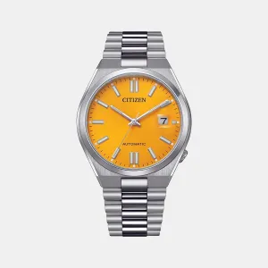 Citizen Tsuyosa Collection Men's Yellow Analog Stainless Steel Automatic Watch NJ0150-81Z