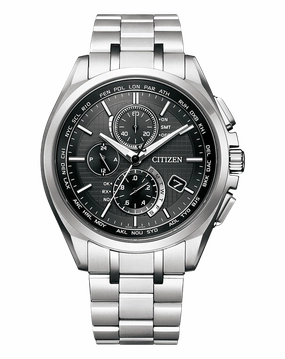 Citizen Attesa Radio Controlled Eco-Drive Titanium Watch AT8040-57E