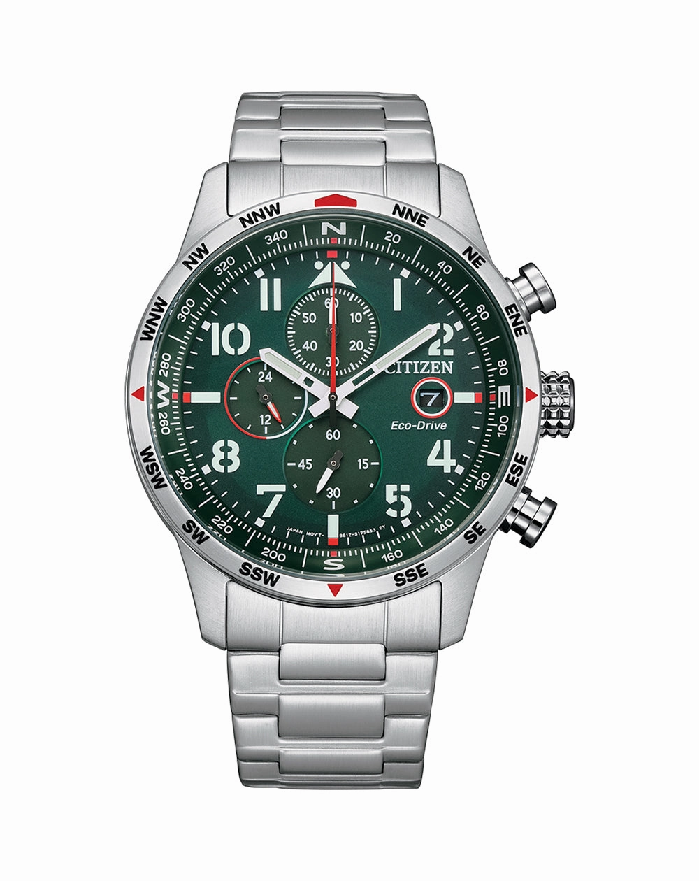 Citizen Chronograph Eco-Drive Green Dial Watch CA0791-81X