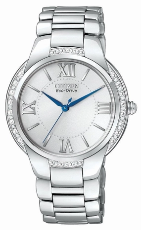 Citizen Eco-Drive Ciena Diamond Stainless-Steel Em0090-57A - Womens Watch
