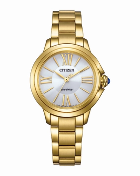 Citizen Eco-Drive L Ceci Gold Steel Pink Dial Watch EM1162-52A