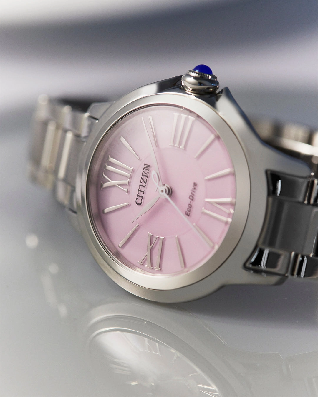 Citizen Eco-Drive L Ceci Steel Pink Dial Watch EM1160-58X