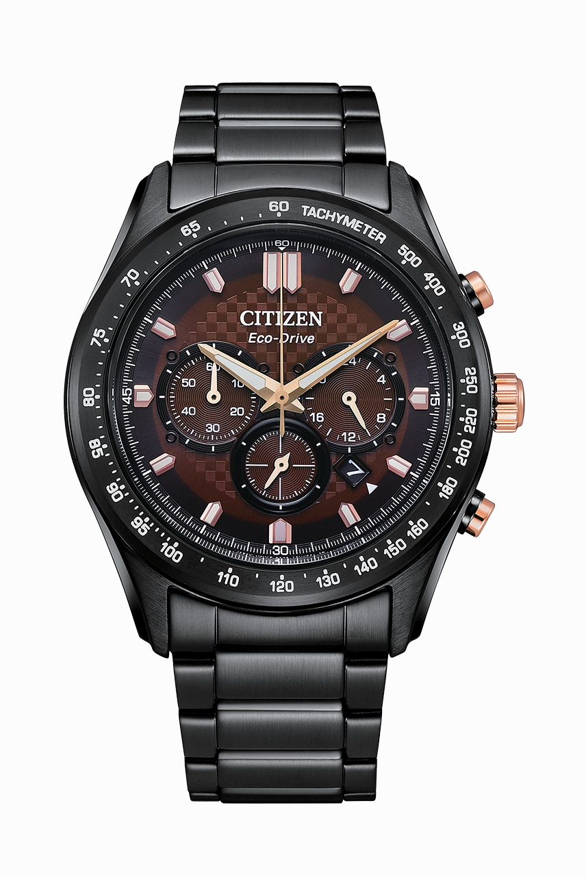 Citizen Eco-Drive Stainless Steel Black Dial Watch CA4534-81X