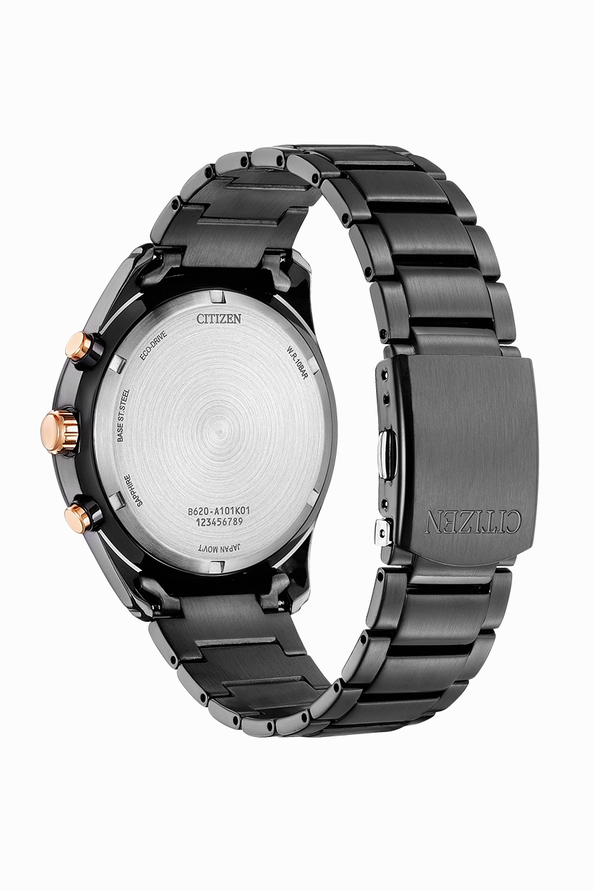 Citizen Eco-Drive Stainless Steel Black Dial Watch CA4534-81X