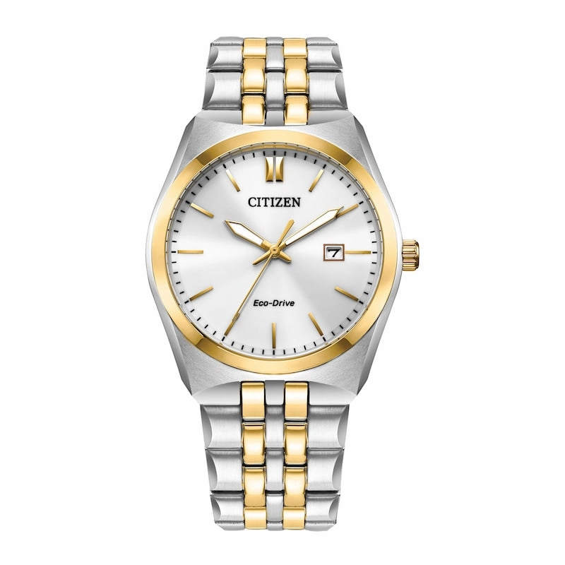 Citizen Eco-Drive Stainless Steel White Dial Watch BM7334-58B