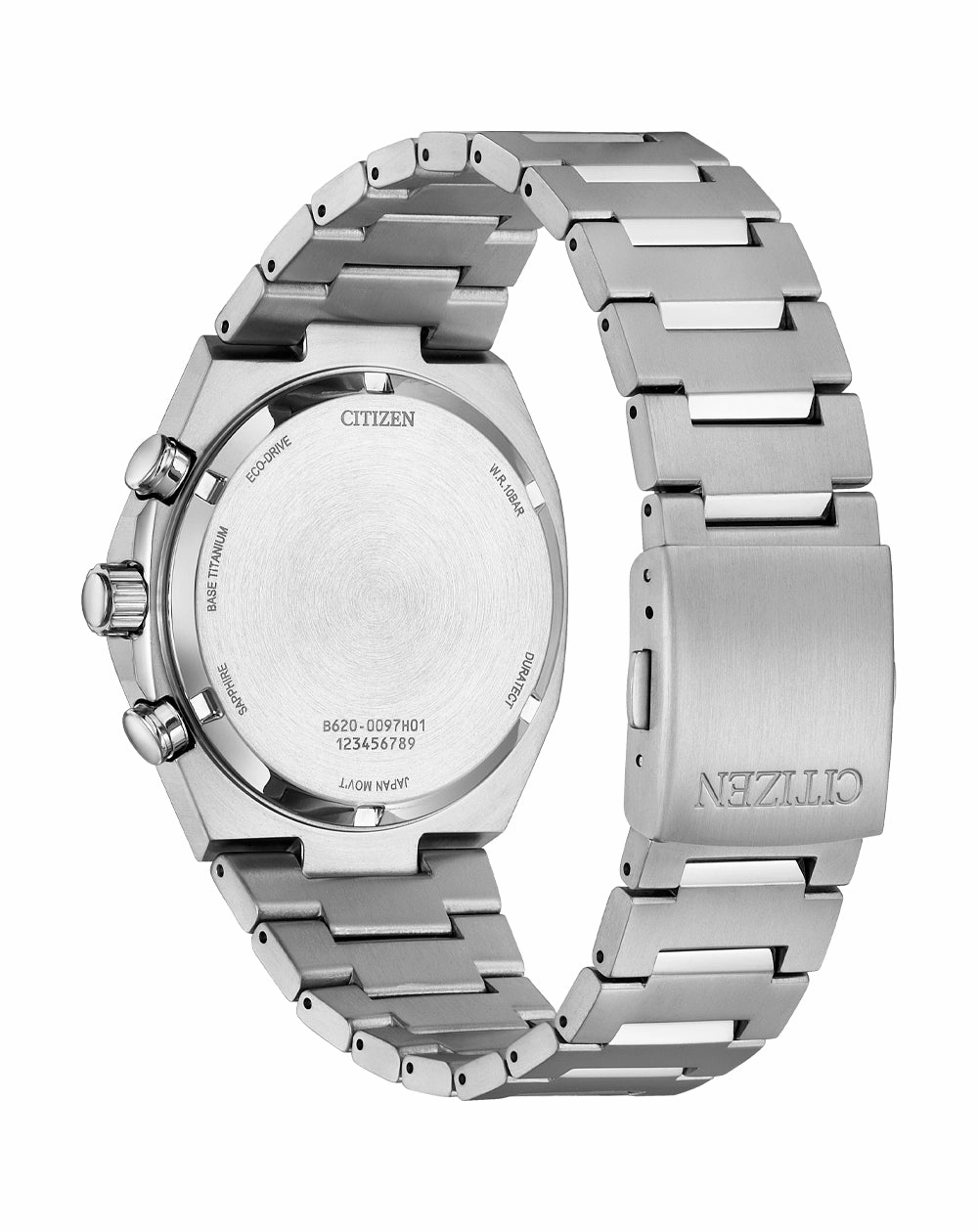 Citizen Eco-Drive Zenshin Chrono Orange Dial Stainless Steel Watch CA4610-85Z