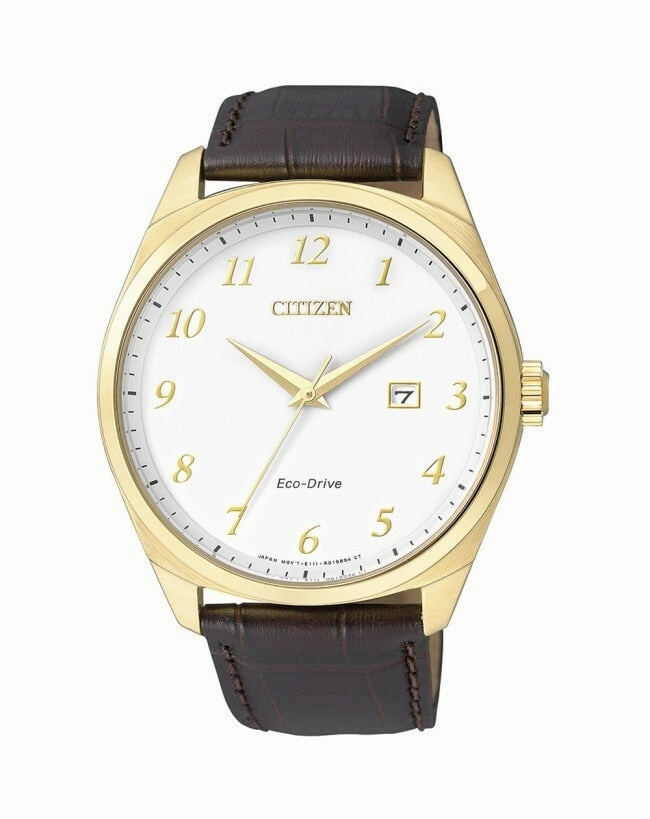 Citizen Leather Strap Bm7322-06A Mens Watch