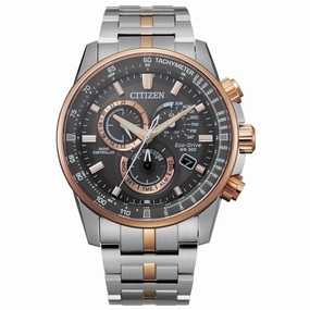 Citizen Men's Chronograph Watch - PCAT Grey Dial Two Tone Bracelet | CB5886-58H
