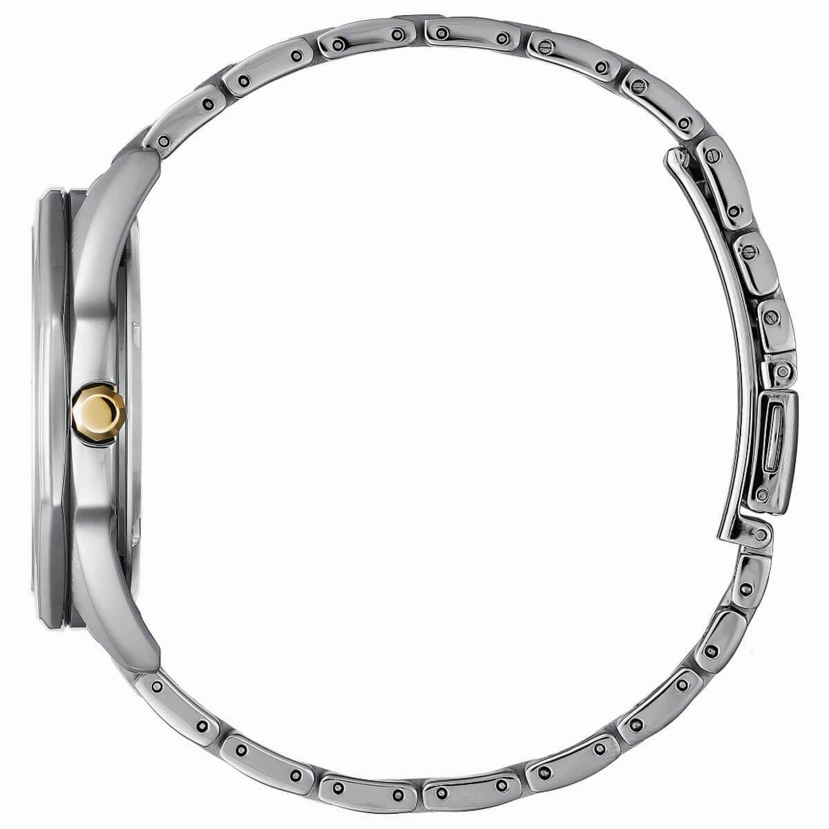 Citizen Men's Diamond Watch - Corso Blue Dial Two Tone Bracelet | BM7494-51L