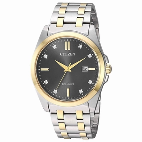 Citizen Men's Diamond Watch - Corso Two Tone Steel Bracelet | BM7107-50E