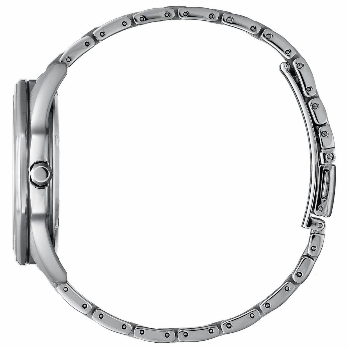 Citizen Men's Eco-Drive Watch - Corso Black Dial Stainless Steel Bracelet | BM7490-52E