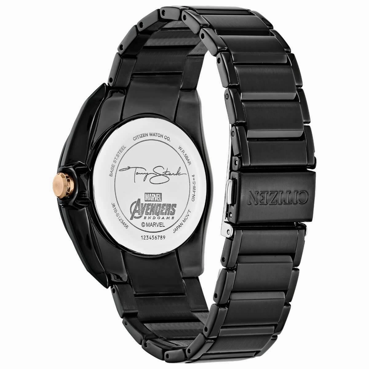 Citizen Men's Eco-Drive Watch - Marvel Tony Stark Black Bracelet | AW1017-58W
