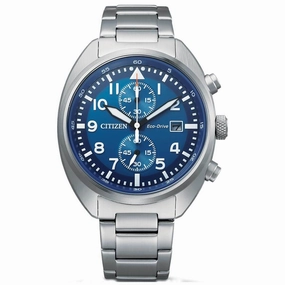Citizen Men's Watch - Chronograph Blue Dial Stainless Steel Bracelet | CA7040-85L