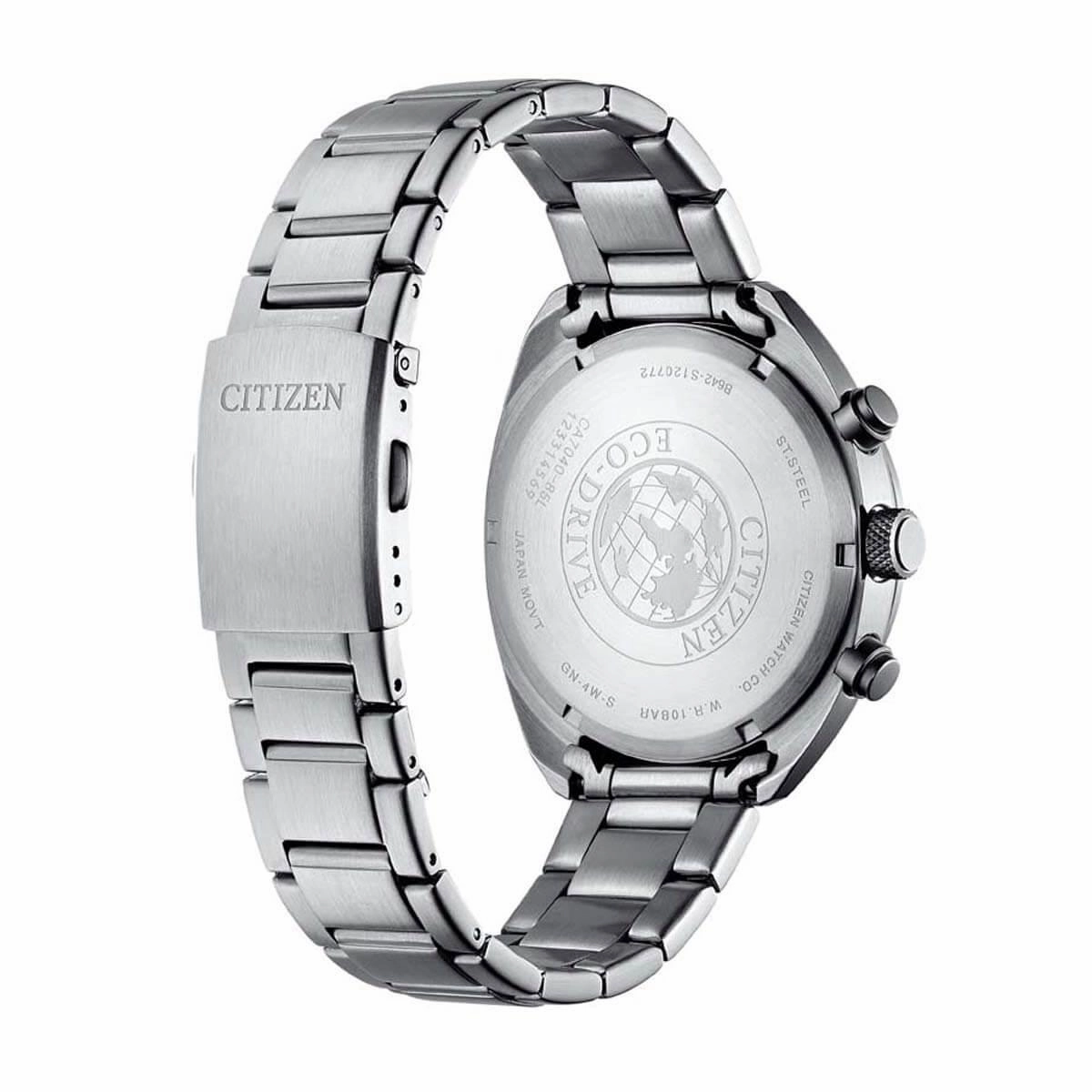 Citizen Men's Watch - Chronograph Blue Dial Stainless Steel Bracelet | CA7040-85L