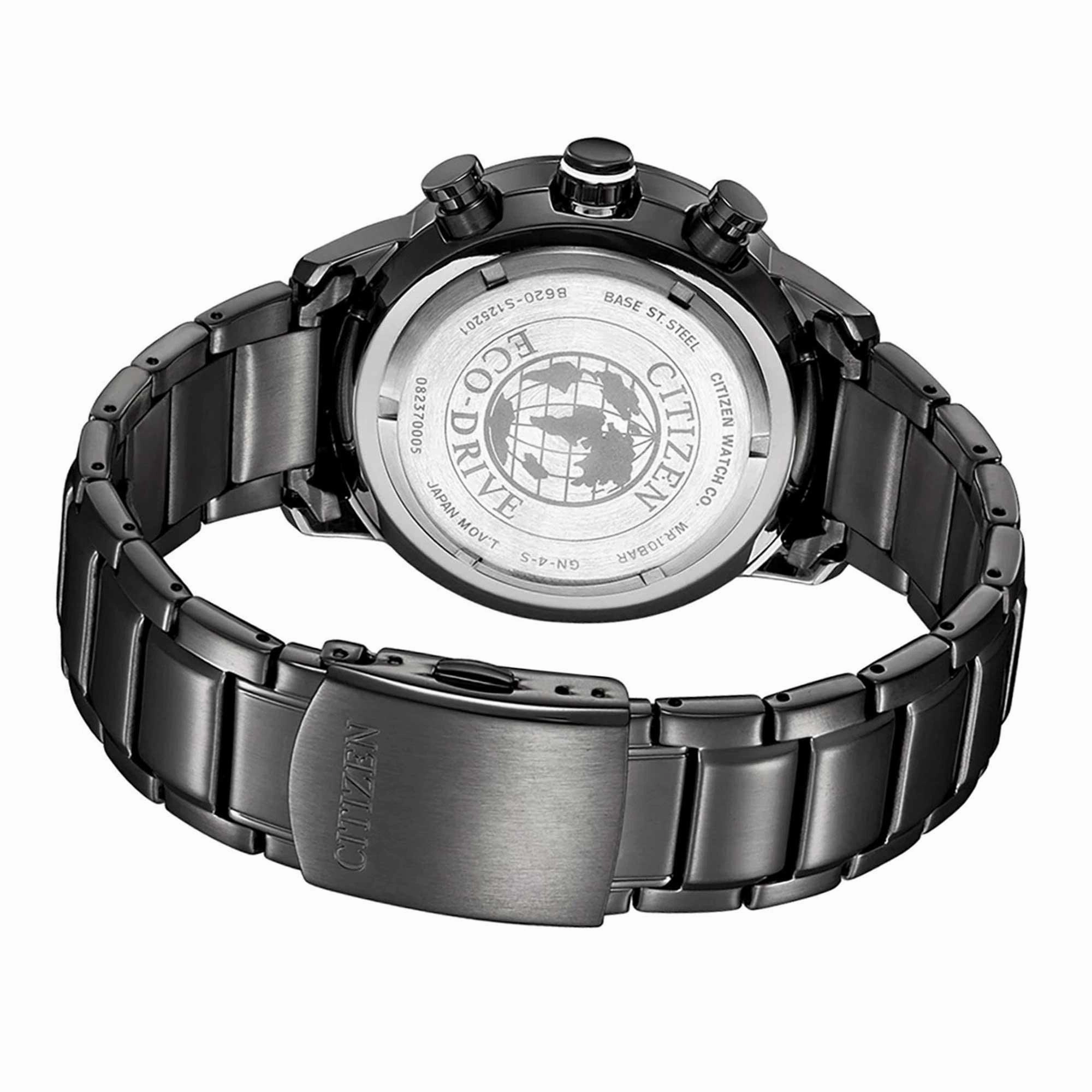 Citizen Men's Watch - Chronograph Power Reserve Black And White Dial | CA4475-89E