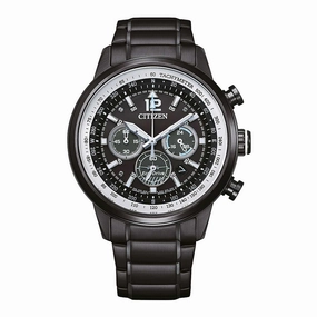 Citizen Men's Watch - Chronograph Power Reserve Black And White Dial | CA4475-89E