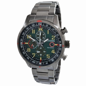 Citizen Men's Watch - Chronograph Power Reserve Black Steel Bracelet | CA0797-84X